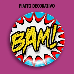 Placa decorativa Pop Art BAM Roy Lichtenstein decoración de regalo - Imagen 1 de 2