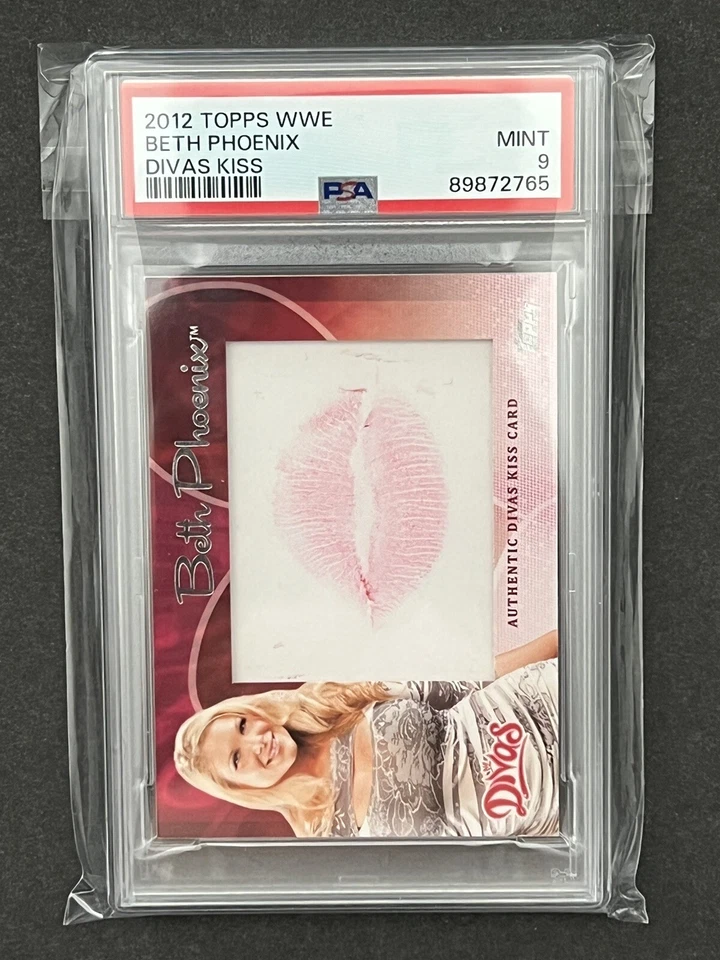 Tarjeta Topps WWE Beth Phoenix Kiss 2012 - PSA ¡Como nueva 9! ¡Auténtico! POP 1! Foto 1 de 3