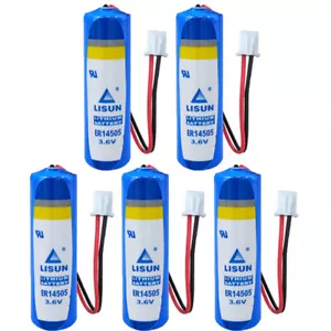 5 Pcs ER14505 3.6V 2400mAh Battery with White Plug - Bild 1 von 2