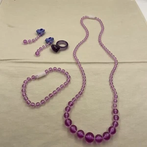 pretty pretty princess Purple jewelry set replacement - Picture 1 of 3