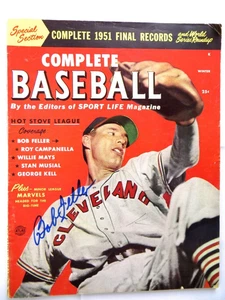 Bob Feller Signed Autographed Magazine Street & Smith 1951 Indians JSA AH04471 - Picture 1 of 4