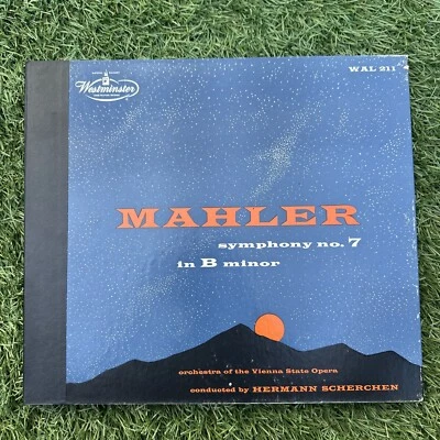 MAHLER Symphony #7 - SCHERCHEN, Vienna - WESTMINSTER WAL 211 - 2LP FOLIO 1953 - Image 1 of 4