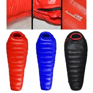 Single Duck Down Sleeping Bag -15℃-15℃ Warm Mummy Sleep - Picture 1 of 37