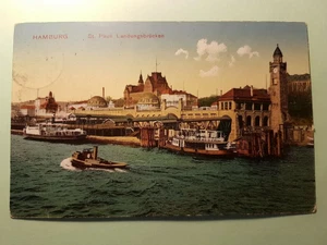 AK Hamburg St. Pauli Landungsbrücken ca. 1910 gelaufen Keine Marke - Bild 1 von 6