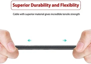 USB Type C Cable Nylon Braided Type C to USB Fast Charger Cord - Picture 1 of 3