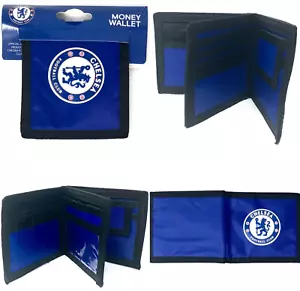 CHELSEA FC CLUB CREST SOFT POCKET MONEY WALLET COIN CREDIT CARD HOLDER PHOTO ID - Picture 1 of 6