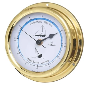 Altitude Tidenuhr Polished Brass 5 29/32in x 1 21/32in 866im - Picture 1 of 3
