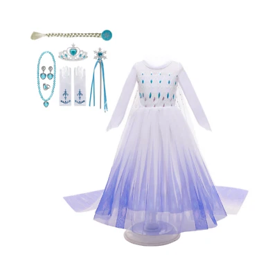 Disney-Inspired Elsa Frozen 2 Dress with Accessories - Image 1 of 4