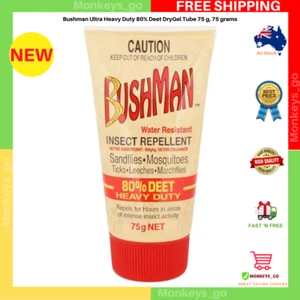Bushman Heavy Duty 80% Deet Insect Repellent 75g | NEW AU FREE SHIPPING - Picture 1 of 4