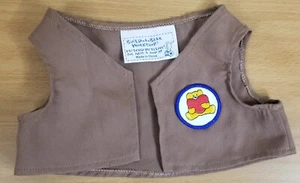 Build a Bear Clothing braune Weste mit Patch - Bild 1 von 2