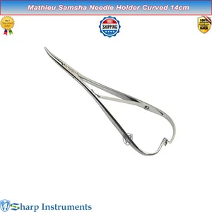 Mathieu Needle Holder ANGLED Orthodontic Surgical Instruments Ligature Forceps - Bild 1 von 5