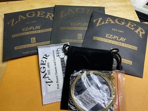 3 sets of 6 ZAGER EZ-Play Acoustic Guitar Strings - Picture 1 of 3