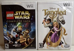 LEGO Star Wars: The Complete Saga CIB, Disney's Tangled sin paquete manual Wii - Imagen 1 de 6