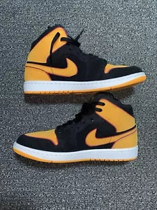 Air Jordan 1 Mid Men Orange Vivid - Picture 1 of 6