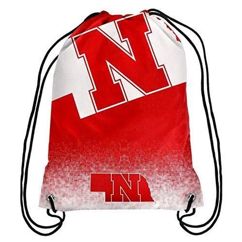 Nebraska Cornhuskers NCAA Gradient Drawstring Backpack Cover