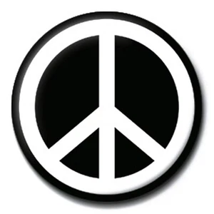 CND Peace Symbol Anstecker Button Pin Abzeichen Brosche - Bild 1 von 1