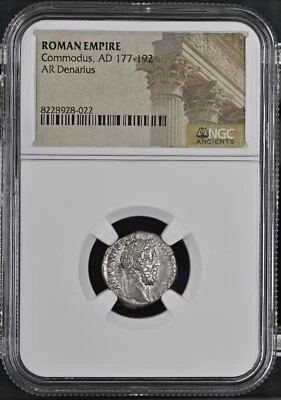 Cómodo, como Augusto (177-192 d.C.). Denario AR (20mm, 12h). Roma Foto 1 de 2