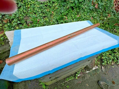 Cobre *Redondo sólido* 1,75 DÍA X 36" LARGO = 28 LIBRAS *Comprobado 4 pureza* 99,34% puro Foto 1 de 4