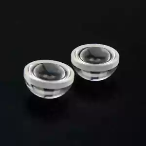 2PCS 15mm Focal Length 10mm Optical Glass LED Hemisphere Plano-Convex Lens - Picture 1 of 6
