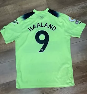 Man City Shirt Haaland Away 22/23 Premier League - PLAYER ISSUE- Third Shirt. - Picture 1 of 2