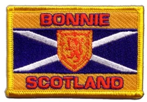 Schottland Bonnie Scotland Aufnäher Flaggen Fahnen Patch Aufbügler 8x6cm - Bild 1 von 1
