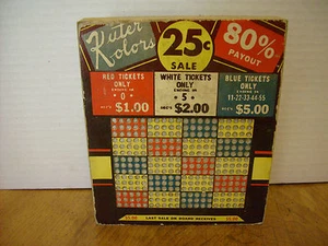 Vintage Unused Unpunched Punch card Kuter Colors T.A.Walsh Mfg. Co. 300 holes - Picture 1 of 2