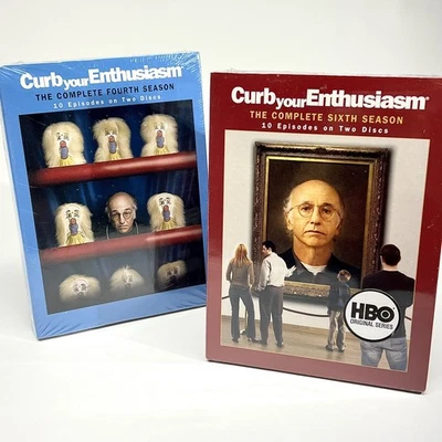 CURB YOUR ENTHUSIASM DVD Complete Series Seasons 4 And 6 Larry David Comedy NEW - Image 1 of 4