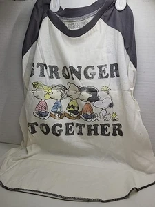 Peanuts Large Dog Shirt Stronger Together New With Tags - Picture 1 of 5