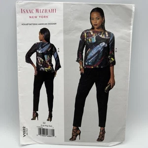 Vogue Muster, amerikanischer Designer, Isacc Mizrahi, Top & Hose, nur V1522 L-XL - Bild 1 von 8