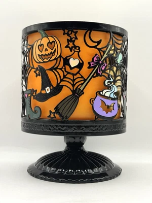 Bath & Body Works Halloween Pedestal 3 wick Candle Holder Witches - Image 1 of 3