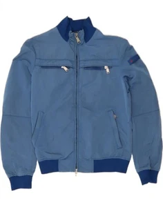 PEUTEREY Mens Bomber Jacket UK 34 XS Blue Polyamide AR05 - Picture 1 of 3