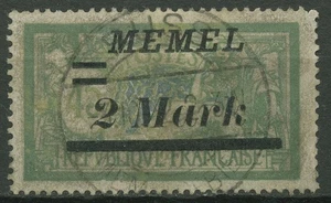 Memelgebiet 1922 Freimarke mit Aufdruckfehler 88 IV gestempelt - Picture 1 of 1