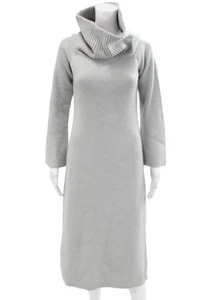Modern Citizen Womens Off The Shoulder Thick Knit Sweater Dress Gray Size S - Picture 1 of 5