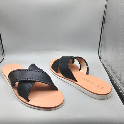 Sandalias de navegación Jack Rogers Sloane X Band para mujer 8M negras A105 Foto 1 de 4