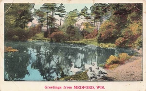 Cartolina d'epoca Medford Wisconsin - Foto 1 di 2