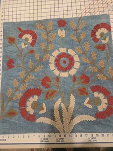 POTTERY Barn Applique Throw Pillow Cover, 24x24,new - Picture 1 of 7