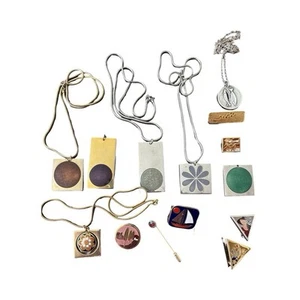 Vtg De Passille Sylvestre Bundle Brooches Necklaces Pendants Belt 14 pieces - Picture 1 of 9