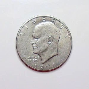1971 D 1,00 $ IKE Dollar Eisenhower Münze "First Year of the series" Eagle Reveres - Bild 1 von 2