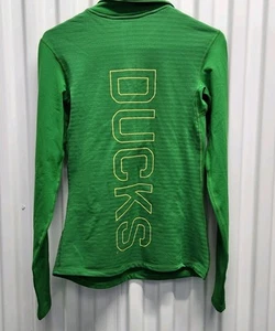 Nike NCAA Oregon Ducks Damen 1/4 Reißverschluss Pullover Sweatshirt Größe Medium - Bild 1 von 12