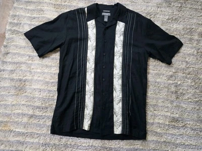 Saddlebred Mens LT Linen Blend Button Down Casual Shirt Vacay Cruise Hawaii - Image 1 of 4