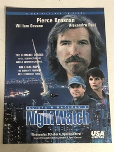 Night Watch Movie Print Ad Pinup Pierce Brosnan William Devane Alexandra Paul - Picture 1 of 2