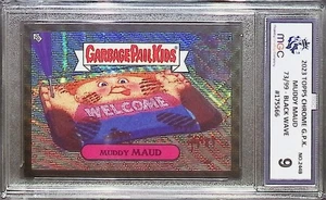 Topps 2023 Chrome Garbage Pail Kids Muddy Maud Black Wave 73/99 MGC 9 not PSA - Bild 1 von 4