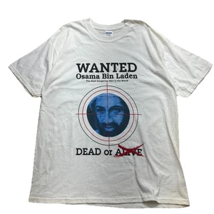 Vintage 2001 Osama Bin Laden Wanted Dead Or Alive Größe XL Big - Bild 1 von 7