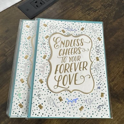 Tarjetas de felicitación de papiro felicitaciones boda compromiso aniversario amor nuevas Foto 1 de 4