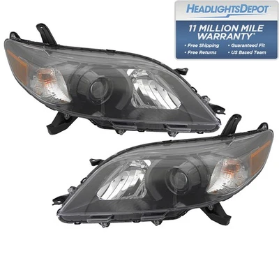 Par de faros halógenos certificados CAPA para Toyota Sienna SE 2011-2014 Foto 1 de 4