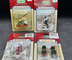 Lemax Figuren Dorf Sammlung Zubehör Vintage 90er Konvolut 4 Schlitten Topiary - Bild 1 von 6
