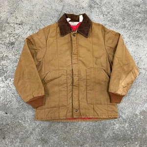 Vintage Walls Blizzard Pruf Jacke Herren mittelbraun Canvas Arbeitsmantel 80er - Bild 1 von 16