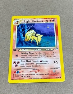 Pokemon Cards: Neo Destiny 1st Edition Uncommon: Light Ninetales 50/105 - Picture 1 of 5