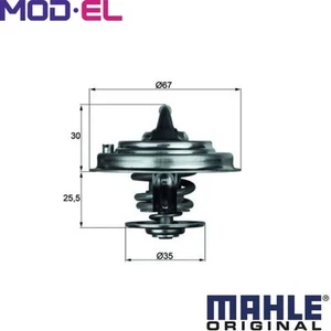 THERMOSTAT COOLANT TX 30 80D FOR VW BDE 2.8L AYT/AZZ/BKJ/BDL 6cyl GOLF IV 2.3L - Picture 1 of 16
