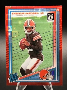 Shedeur Sanders 2025 Donruss Optic Red Pandora Prizm SP RC Rookie Card #306 - Picture 1 of 6
